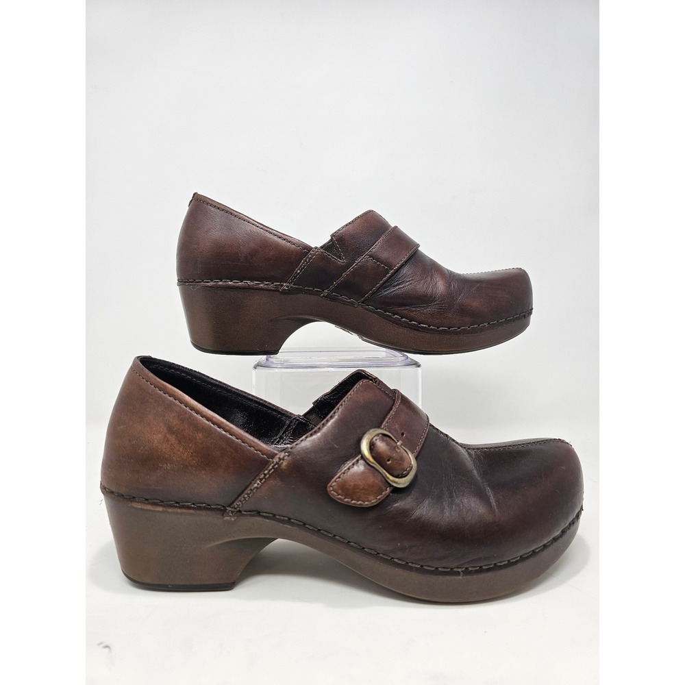 Dansko Brown Leather Mules